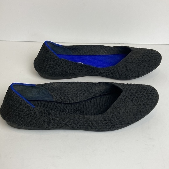 Rothy’s Honeycomb Black Ballet Flats Size 10.5 Discontinued Retired Rare Travel - Picture 2 of 15